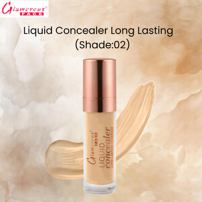 Glamorous Face Liquid Concealer Long Lasting (Shade:02)