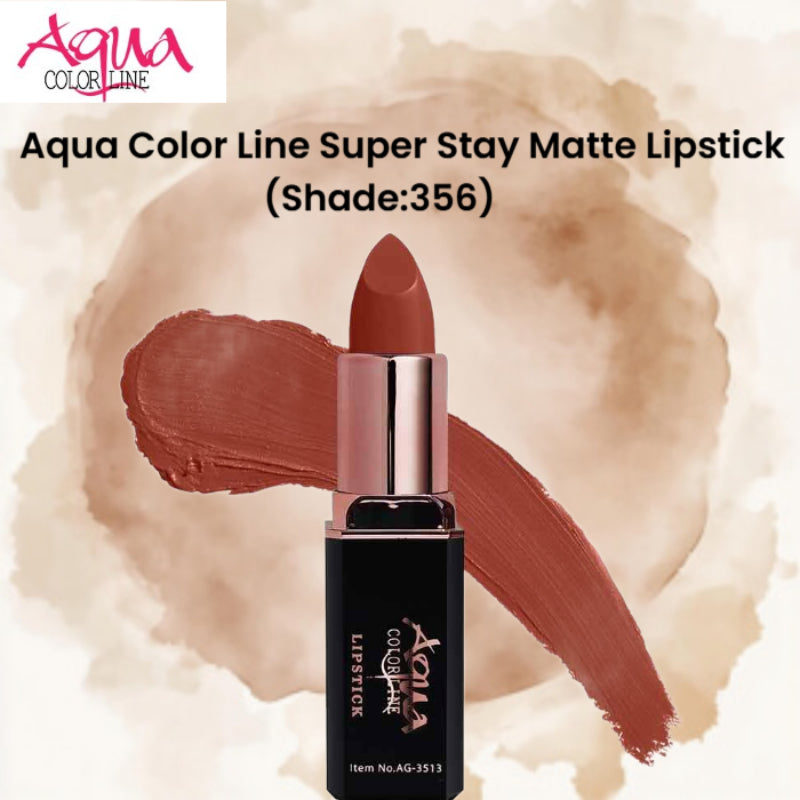Aqua Color Line Super Stay Matte Lipstick (Shade:356)