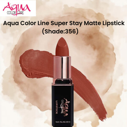 Aqua Color Line Super Stay Matte Lipstick (Shade:356)