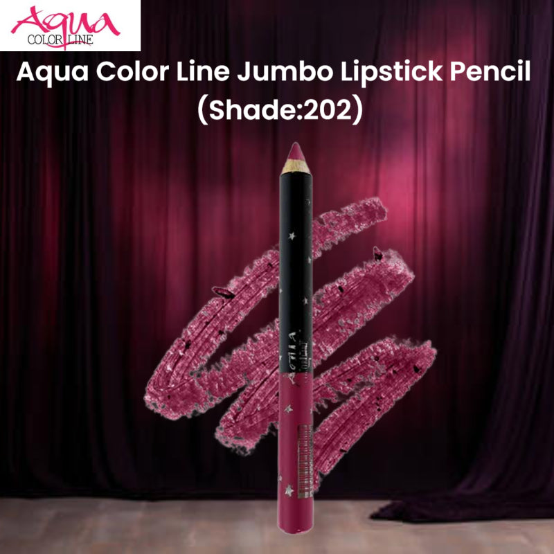 Aqua Color Line Jumbo Lipstick Pencil (Shade:202)
