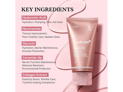 Medicube Collagen Night Wrapping Mask 75 ml Overnight Firming & Hydration (K Beauty)
