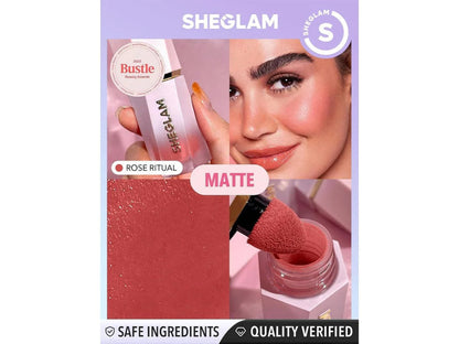 She Glam Sheglam Color Bloom Liquid Blush in Shade Rose Ritual 5.2 ml Natural Flush & Long-Lasting Glow
