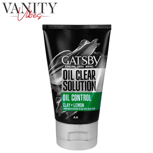 Gatsby Oil Clear Solution Oil Control Clay + Lemon Cooling Face Wash 100g