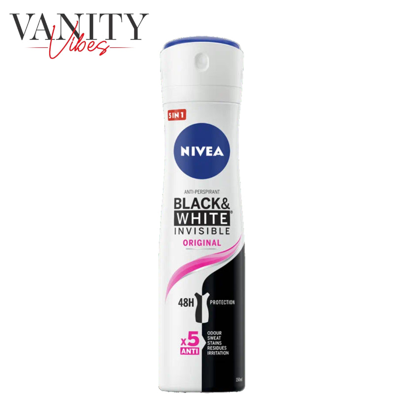 Nivea Black & White Invisible Original Women Body Spray Deodorant 150ml