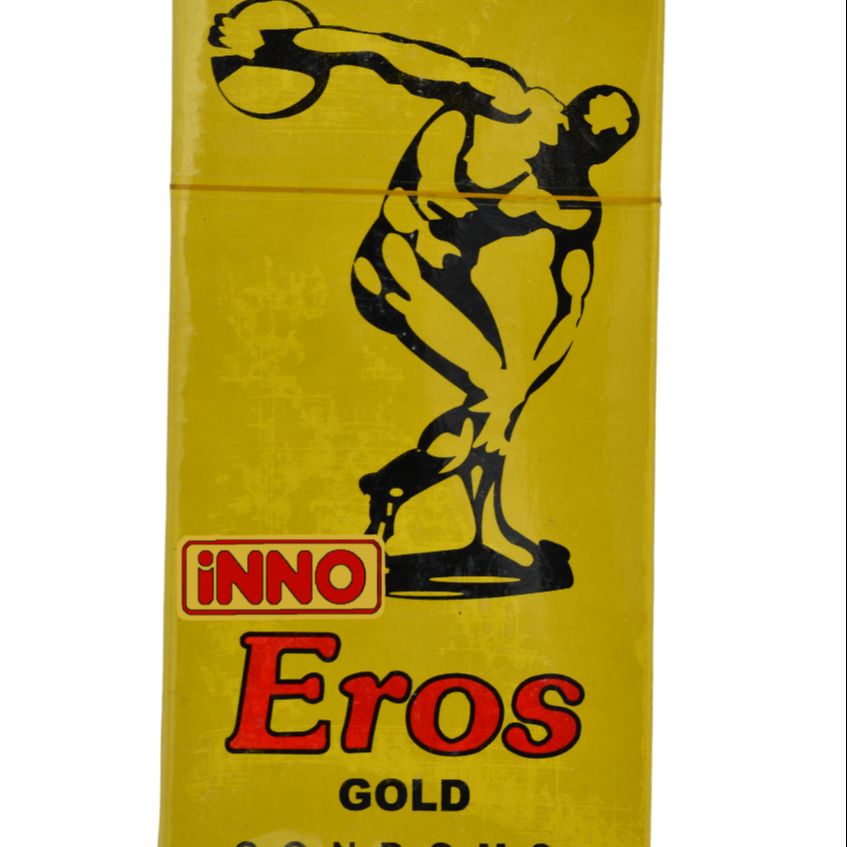 Inno Eros Gold Condoms 12 Pieces - Comfortable, Safe & Reliable Latex Condoms