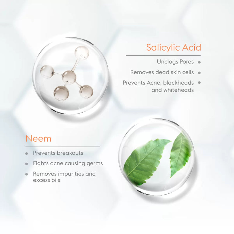 VLCC Acne Defense Serum Face Wash with Salicylic Acid & Neem 150ml