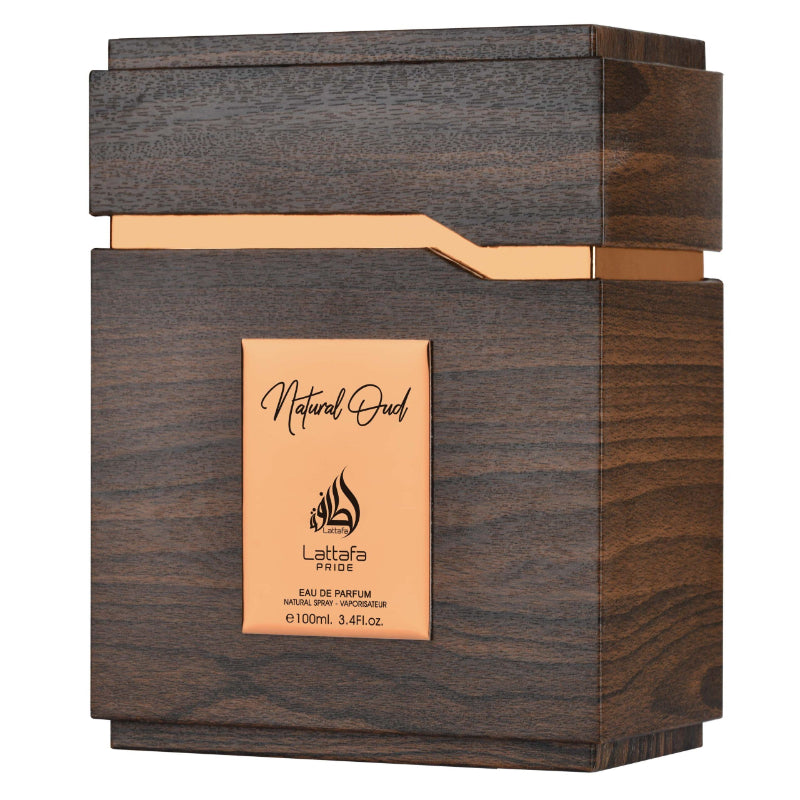 Lattafa Natural Oud Eau De Parfum 100ml – Long Lasting Rich Oud Unisex Fragrance for Men & Women