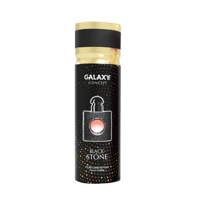 Galaxy Concept Black Stone Perfume Spray Pour Femme 200ml – Long Lasting Women’s Fragrance Body Mist for Elegant & Fresh Scen