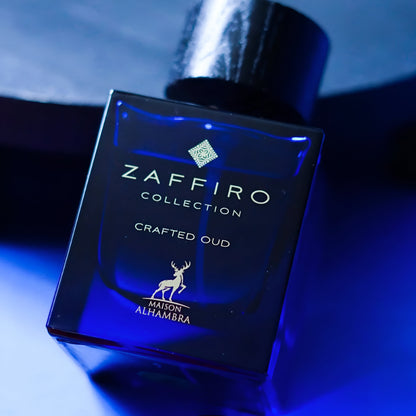 Zaffiro Collection Crafted Oud Eau de Parfum 100ml by Maison Alhambra Long-Lasting Rich & Luxurious Fragrance