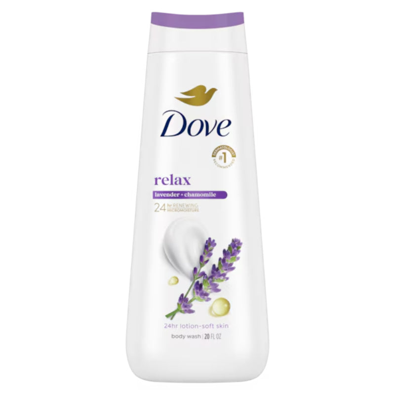 Dove Relax Body Wash With Calming Lavender 20 Fl Oz -591ml