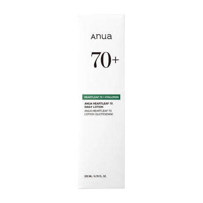 Anua Heartleaf 70+ Hyaluron Daily Lotion 200 ml Deep Hydration & Soothing Care (K Beauty)