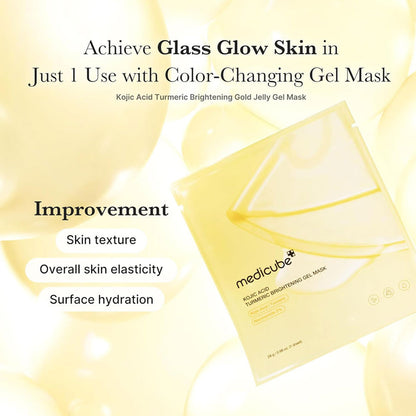 Medicube Kojic Acid Turmeric Brightening Gel Mask (Single Sheet)