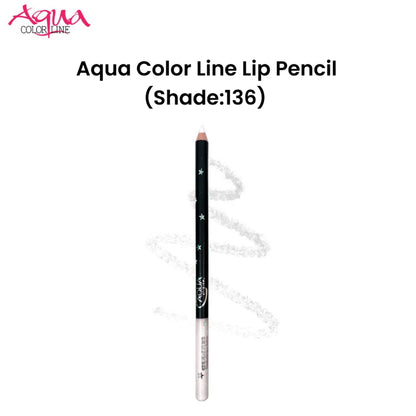 Aqua Color Line Lip Pencil (Shade:136)