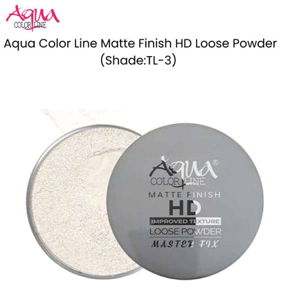Aqua Color Line Matte Finish HD Loose Powder (Shade:TL-3)