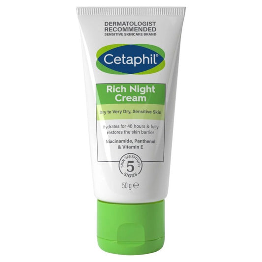 Cetaphil Rich Night Dry To Very Dry Skin Cream-50g