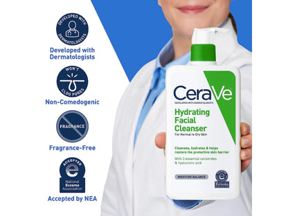 CeraVe Hydrating Facial Cleanser - 355ml USA STOCK