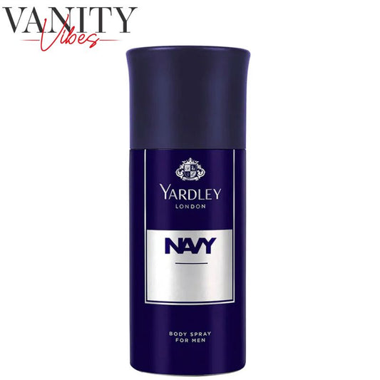 Yardley London Navy Body Spray for Men 150 ml  Fresh Masculine Fragrance & Long‑Lasting Freshness