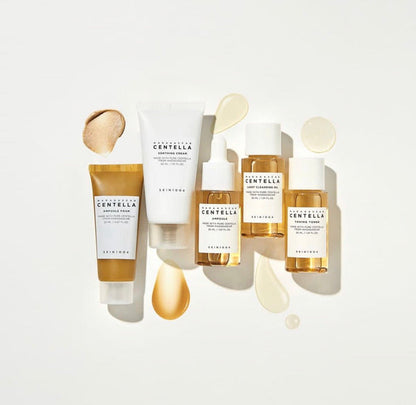 SKIN1004 Madagascar Centella Travel Kit Travel-Sized Skincare Set Soothing & Hydrating Essentials (K Beauty)