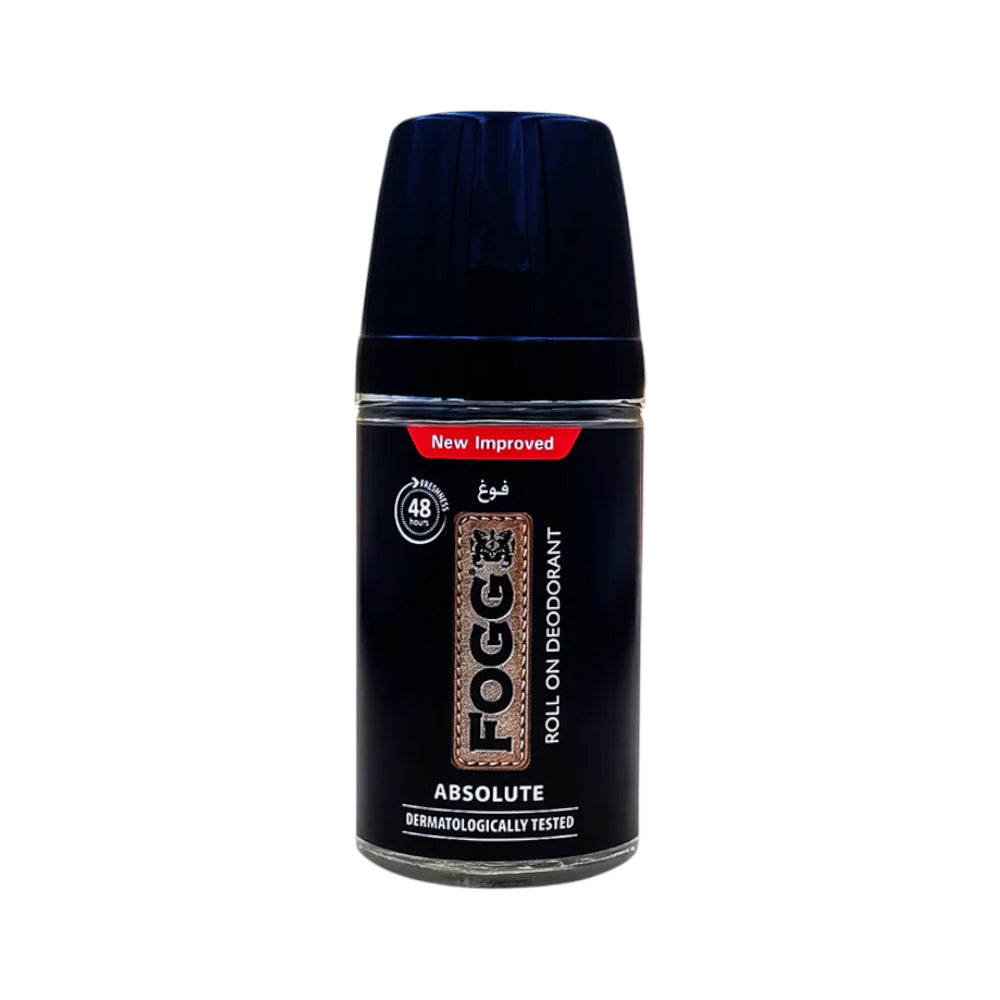 Fogg Absolute Roll-On Deodorant 50ml New & Improved Long-Lasting Freshness