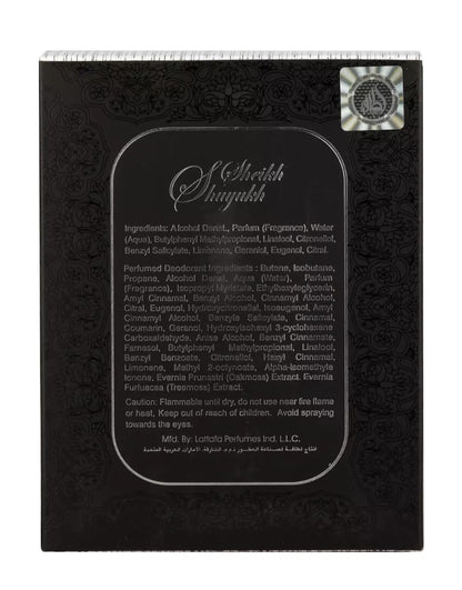 Lattafa Sheikh Al Shuyukh Black Perfume for women and men 100ml