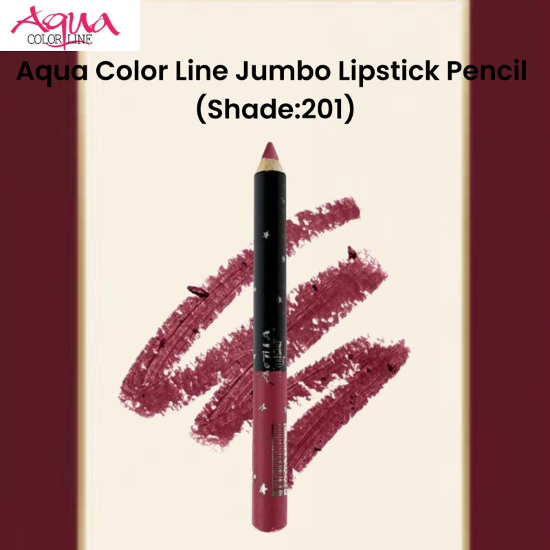 Aqua Color Line Jumbo Lipstick Pencil (Shade:201)