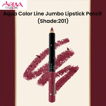 Aqua Color Line Jumbo Lipstick Pencil (Shade:201)