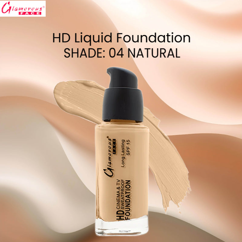 Glamorous Face HD Liquid Foundation (04 Natural)