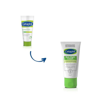 Cetaphil Rich Night Dry To Very Dry Skin Cream-50g