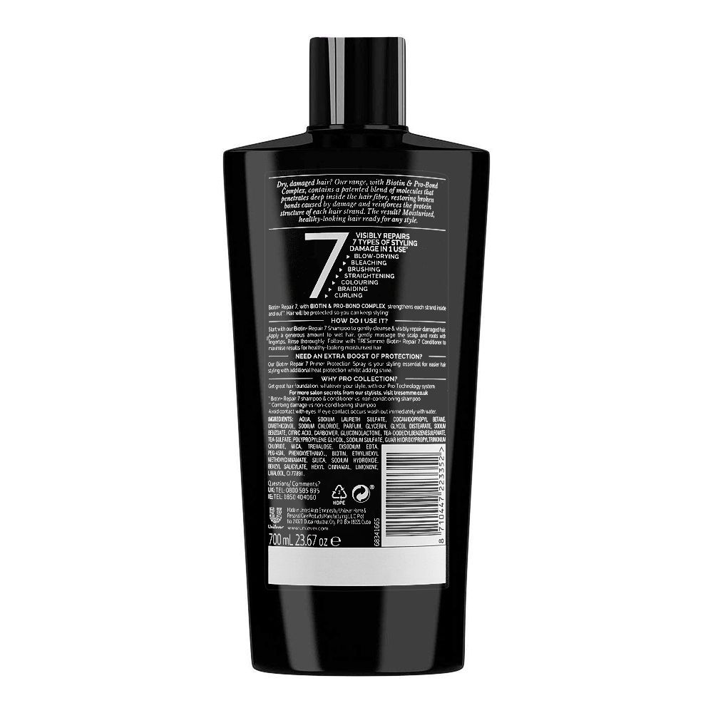 Tresemme Biotin + Repair 7 Shampoo For Dry/Damaged Hair 700ml