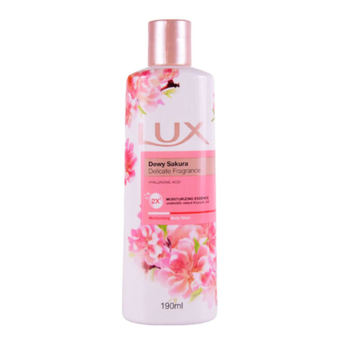 Lux Dewy Sakura Hyaluronic Acid Body Wash 190ml – 2x Moisturizing Essence with Delicate Fragrance