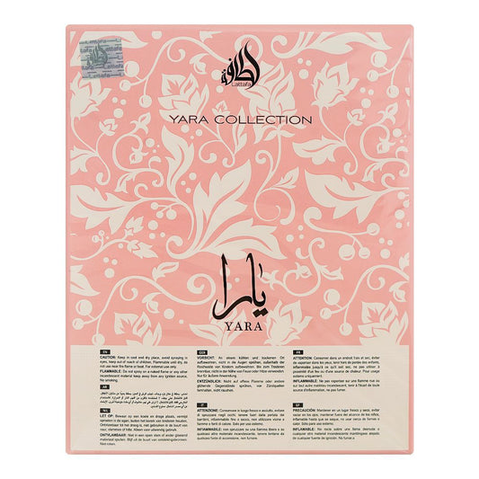 Lattafa Yara 3 Pcs Gift Set With 100ml Perfume EDP + 200ml Deo + 300ml Air Freshner