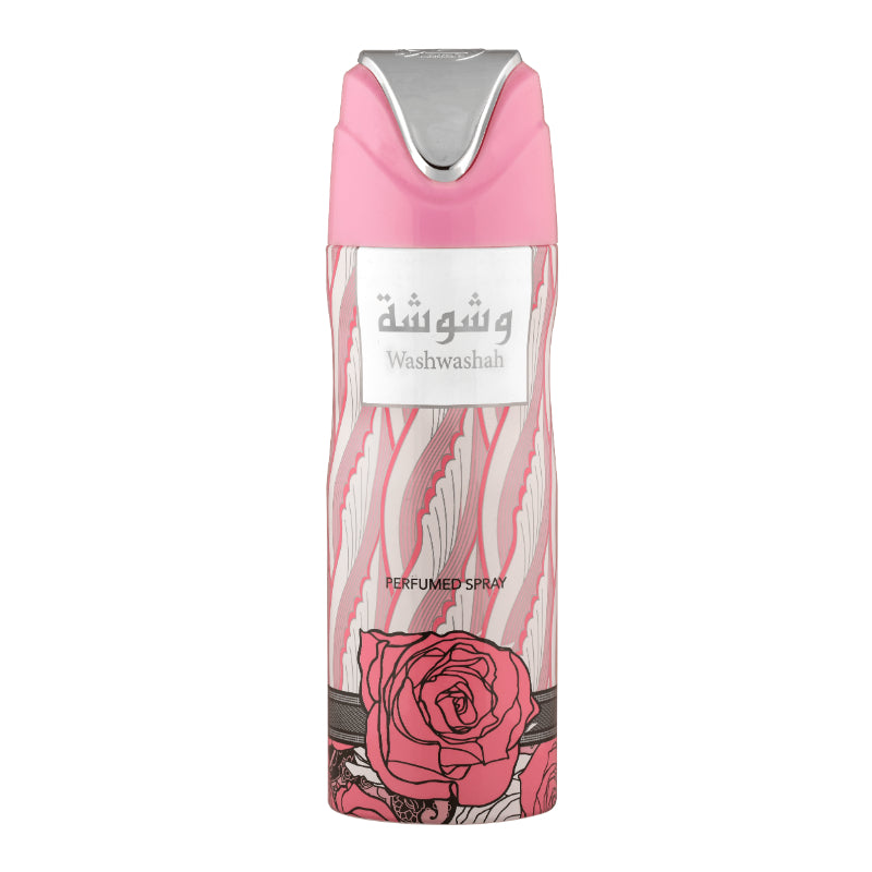 Yara Pink Women Deodorant Spray 200ml + Washwashah Deodorant Spray 200ml by Lattafa (Pack of 2)