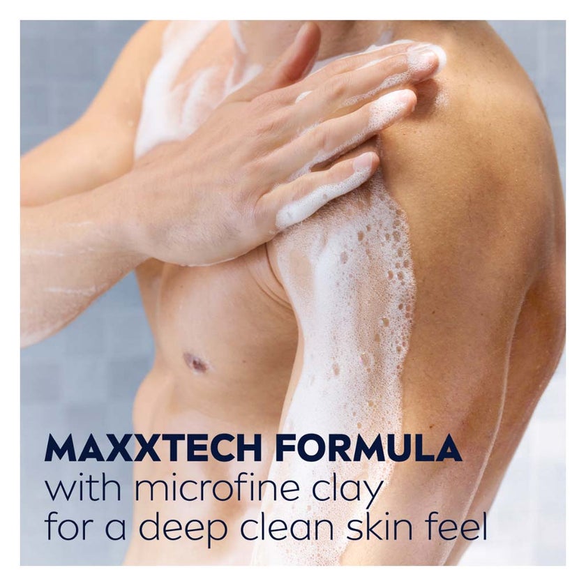 Nivea Men Deep Clean 24H Fresh Effect 3-In-1 Shower Gel For Body, Face & Hair 250ml