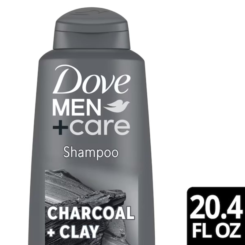 Dove Men+Care Charcoal + Clay Shampoo 603ml Deep Cleansing & Stronger Hair