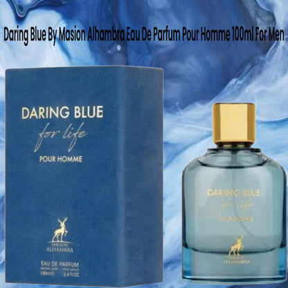 Daring Blue by Maison Alhambra Eau de Parfum Pour Homme 100ml for Men
