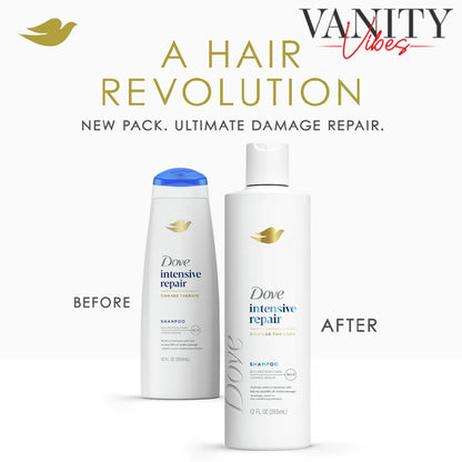 Dove Damage Therapy Intensive Repair Shampoo 355ml (12 oz) - Bio-Protein Care Technology & Amino Serum (USA)