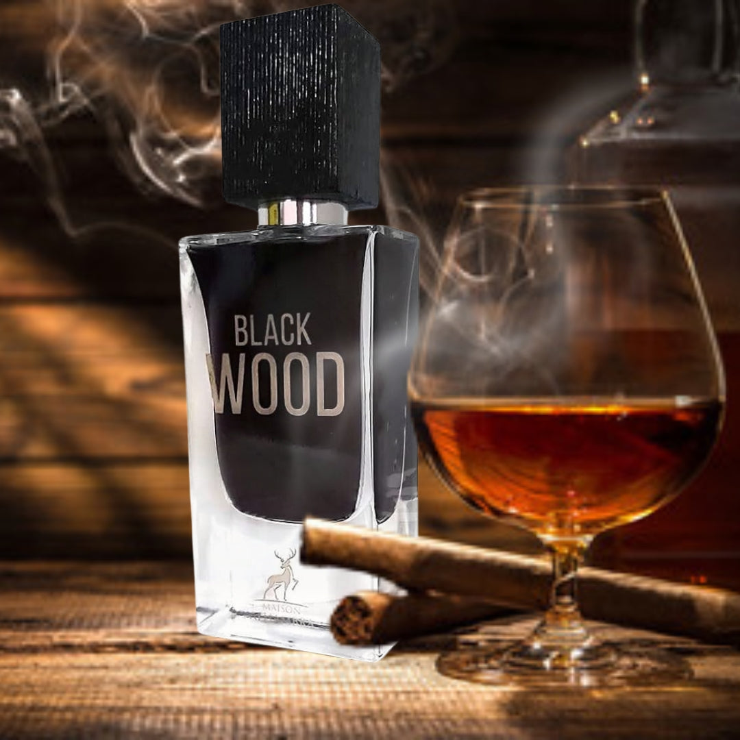 Black Wood Eau de Parfum by Maison Alhambra 60ml Long-Lasting Woody & Intense Fragrance