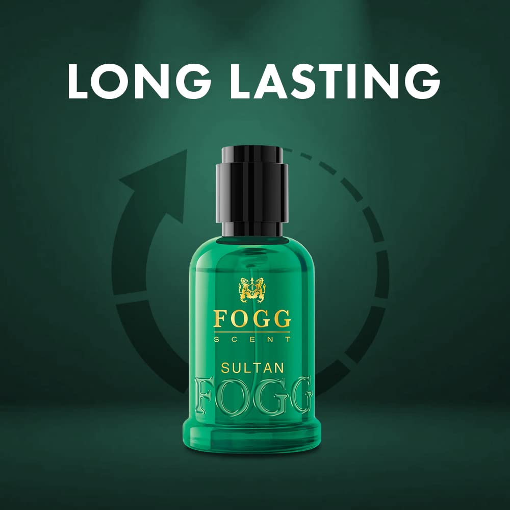 Fogg Scent Sultan Perfume Eau de Parfum 30ml - Long Lasting Bold Fragrance Spray for Men, Compact Travel Size