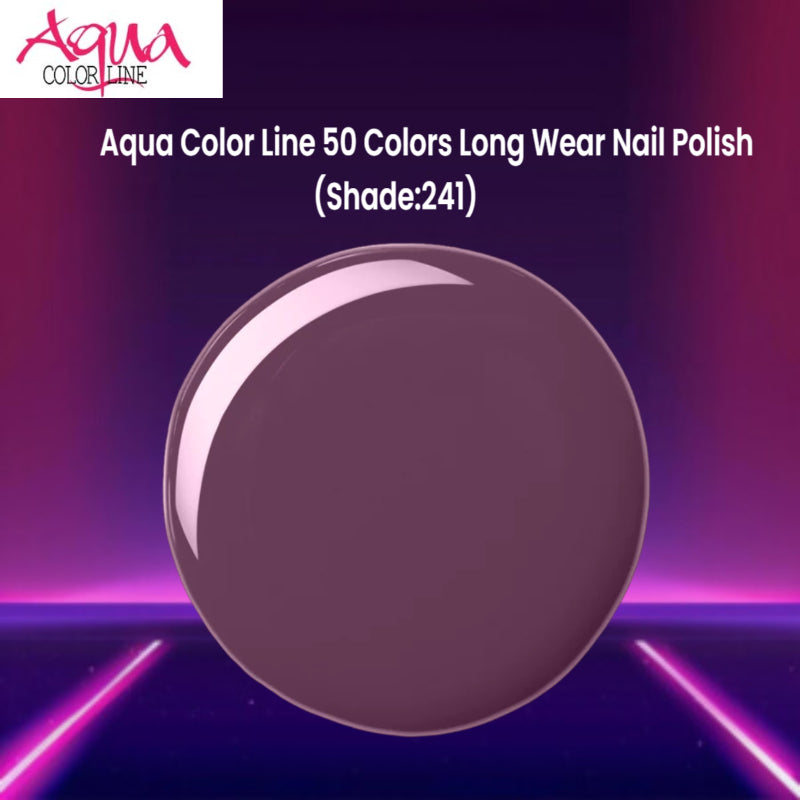 Aqua Color Line 50 Colors Long Wear Nail Polish (Shade:241)