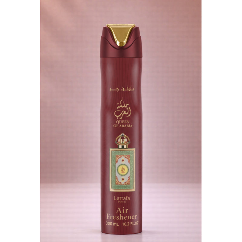Lattafa Queen Of Arabia Air Freshener 300ml - Long Lasting Luxury Floral Oriental Room Spray for Home & Office