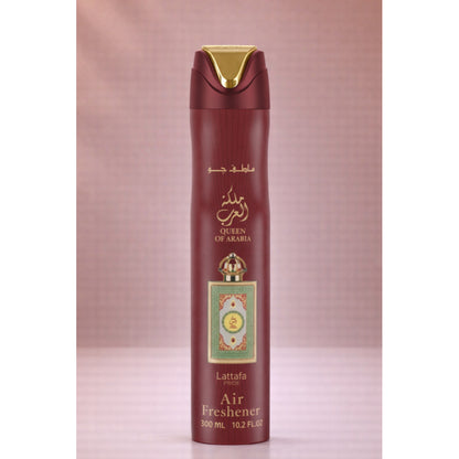 Lattafa Queen Of Arabia Air Freshener 300ml - Long Lasting Luxury Floral Oriental Room Spray for Home & Office