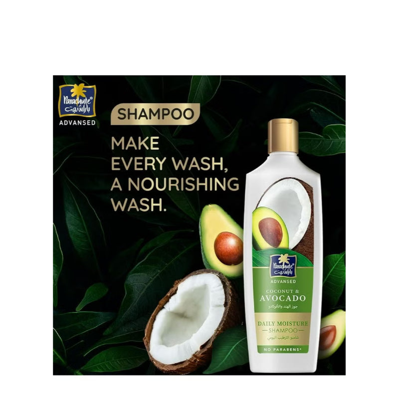 Parachute Adv Coconut & Avocado Daily Moisture Shampoo 340ml
