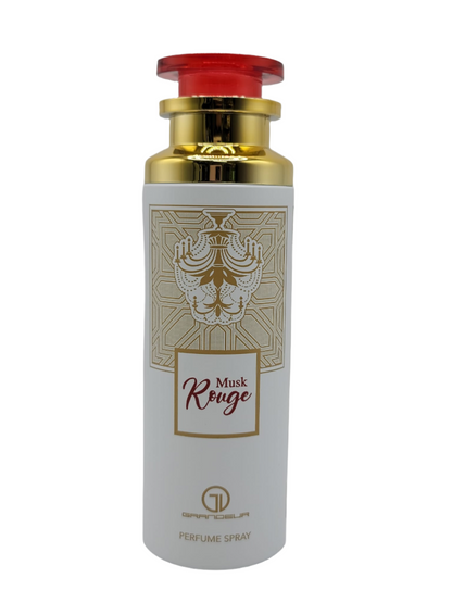 Musk Rouge Grandeur Perfume Spray 200ml - Long Lasting Luxury Fragrance Body Mist for Men & Women, Warm & Elegant Musk Scent