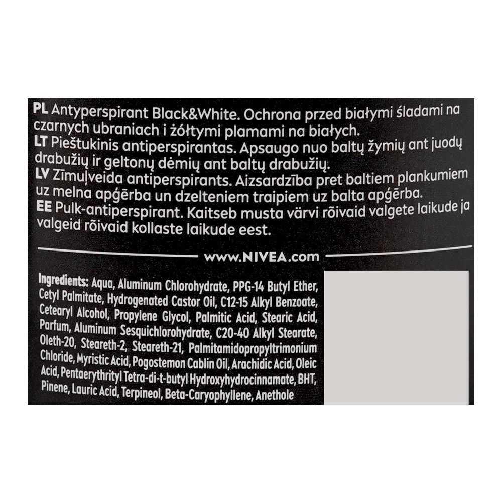Nivea Men Black & White Invisible Original 72H Deodorant Stick Anti-Perspirant 50ml