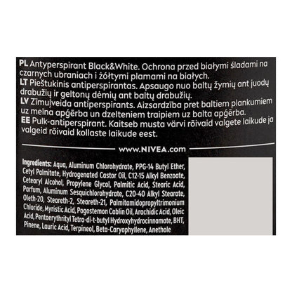 Nivea Men Black & White Invisible Original 72H Deodorant Stick Anti-Perspirant 50ml