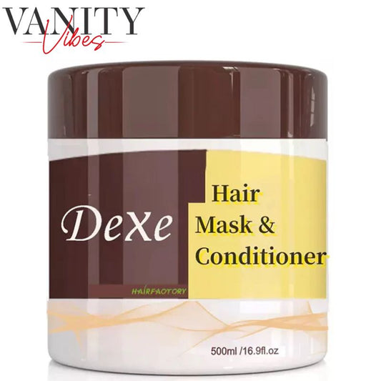 Dexe Collagen Hair Mask for Dry & Damaged Hair 500 ml Deep Repair, Strengthening & Moisture Care