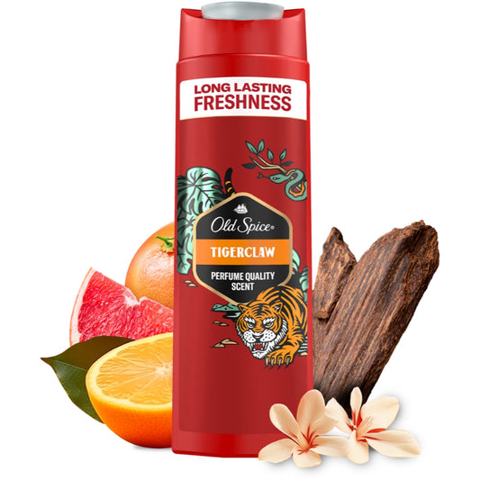 Old Spice TigerClaw 3-In-1 Hair / Body / Face Wash 400ml