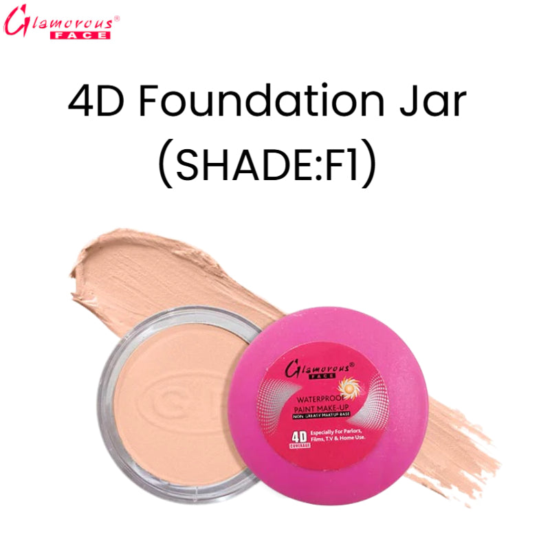 Glamorous Face 4D Foundation Jar (Shade: F1)