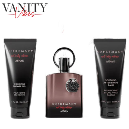 Afnan supremacy Not Only Intense Gift Set, Extrait de Parfum100ml / After Shave 150ml / Shower Gel 150ml