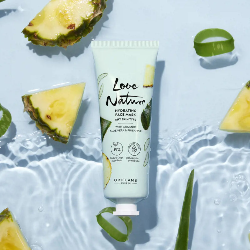 Oriflame Love Nature Hydrating Mask Aloe vera & Pineapple 75ml